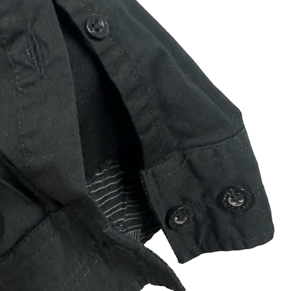 Oneill Black Button Up Long Sleeve Collared Pocket Shirt Cotton Spandex Mens XXL - Picture 4 of 7